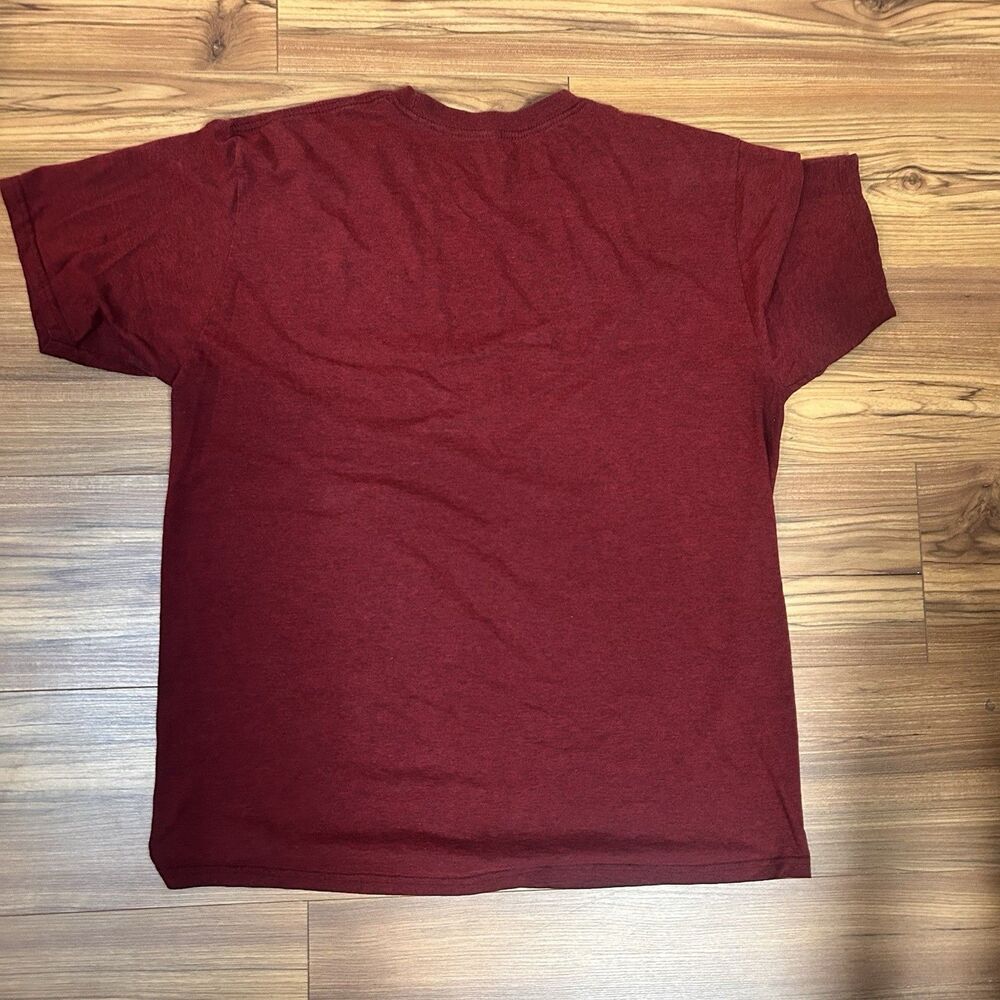 Marvel Deadpool Logo Graphic T-Shirt XL Red Superhero Minimalist - Picture 4 of 5